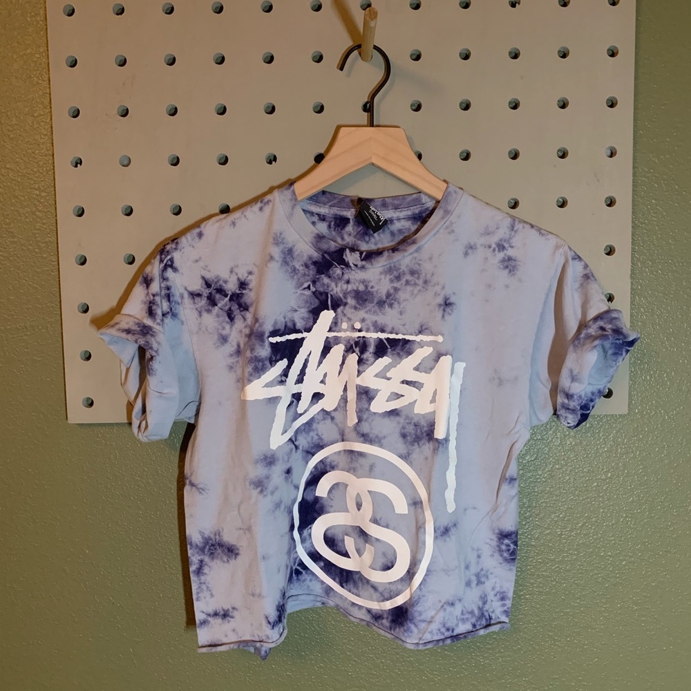 Stussy Tie Dye Crop Top
